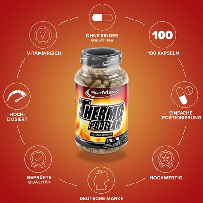 Ironmaxx 860mg Thermo Prolean Capsules - Pack of 100 Capsules