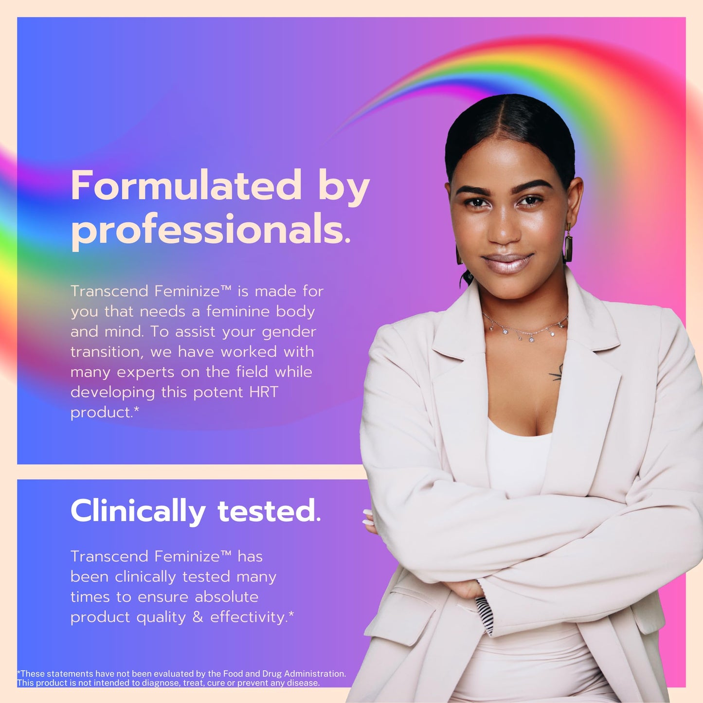 FEMINIZE Transcend HRT Pills for Estrogen - Potent HRT Estrogen Complex - Big Breats Soft Skin Feminizer FEMINIZEBuy Supplements Australia