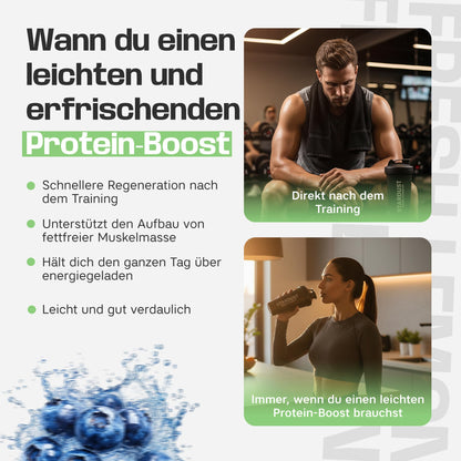 Sterrenstof Protein Juice Blueberry Lime Flavour Clear Whey Protein Drink - 21g Protein Per Serving - Only 86kcal Low Sugar Refreshing Protein Lemonade - 500g - 20 Servings Protein Powder