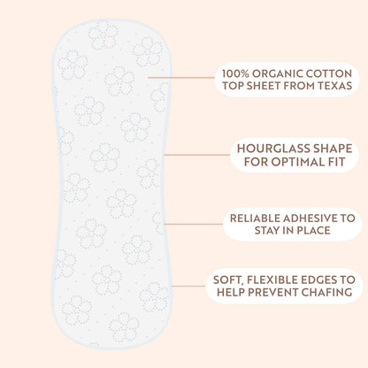 Claene Organic Cotton Panty Liners, Unscented, Thin, Cruelty-Free, Daily, Breathable Organic Panty CLAENEBuy Supplements Australia
