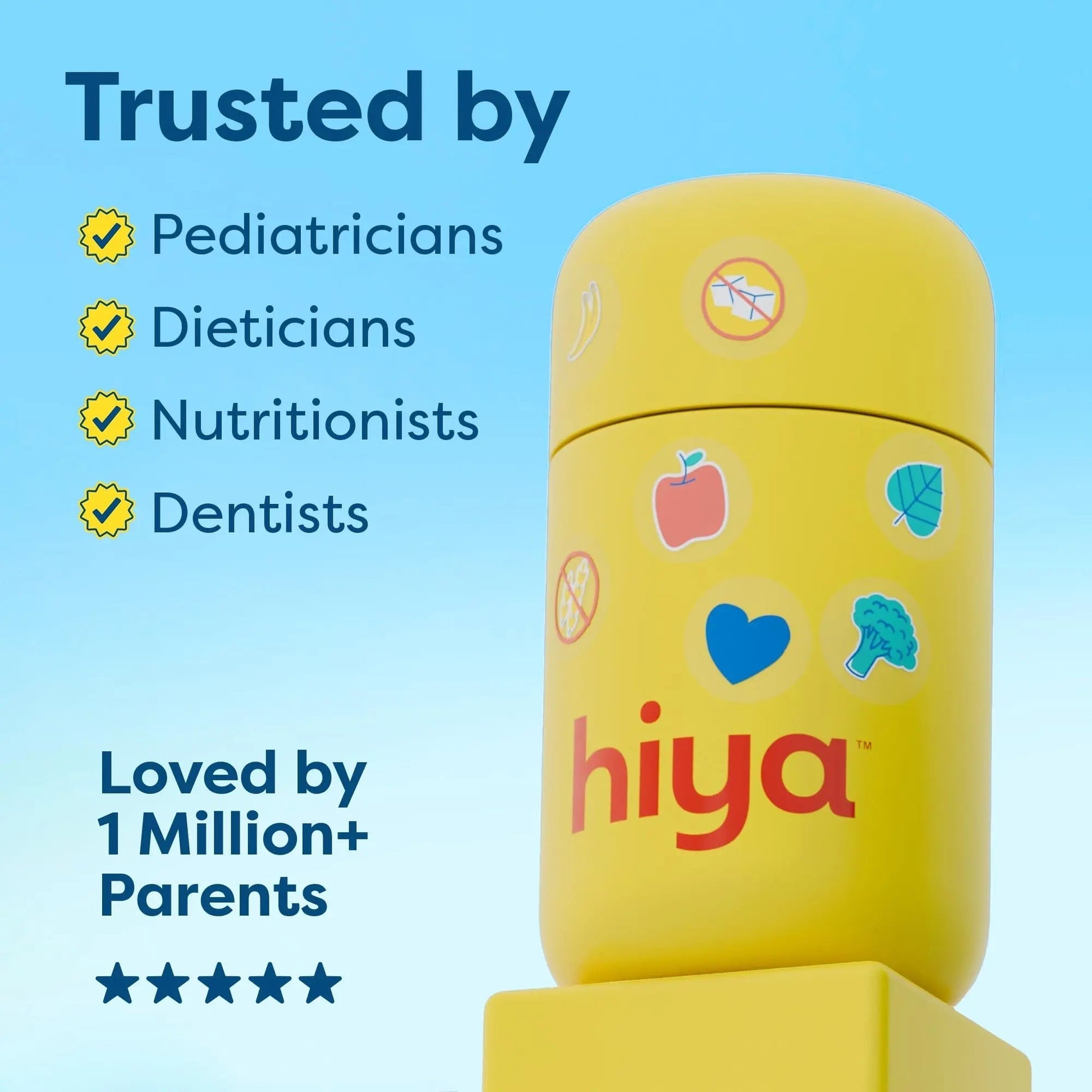 HIYA Kids Multivitamin Tablets – 15+ Essential Vitamins & Minerals with Fruits & Veggies for Ages 2+, Supports Growth HIYABuy Supplements Australia