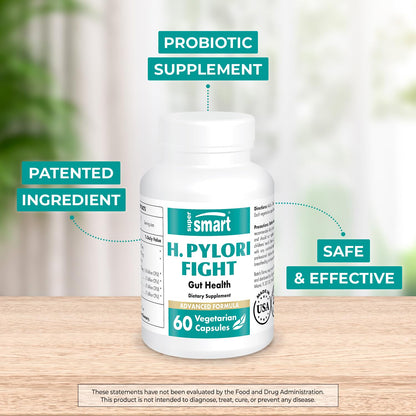 Supersmart - H. Pylori Fight Advanced Formula (Mastic Gum, Probiotics & Prebiotic) SupersmartBuy Supplements Australia