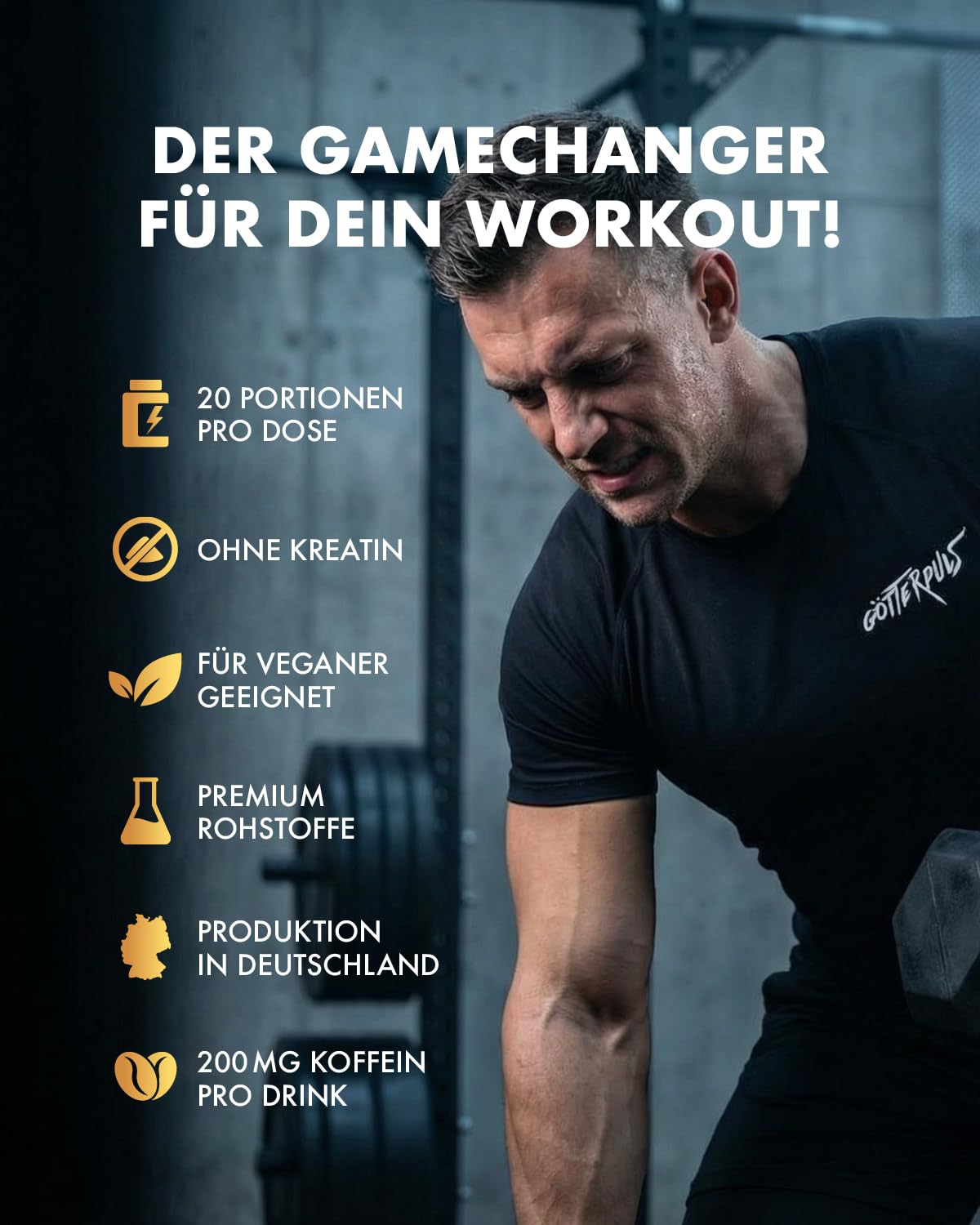 Buy ​OS NUTRITION Götterpuls Premium Pre-Workout Supplement, 308 g | With L-Citrulline, AAKG & Beta-Alanine - 200mg Caffeine Per Serving - For Fitness & Strength Sports - Vegan - 20 Servings - OmniHealthRx Usa supplements