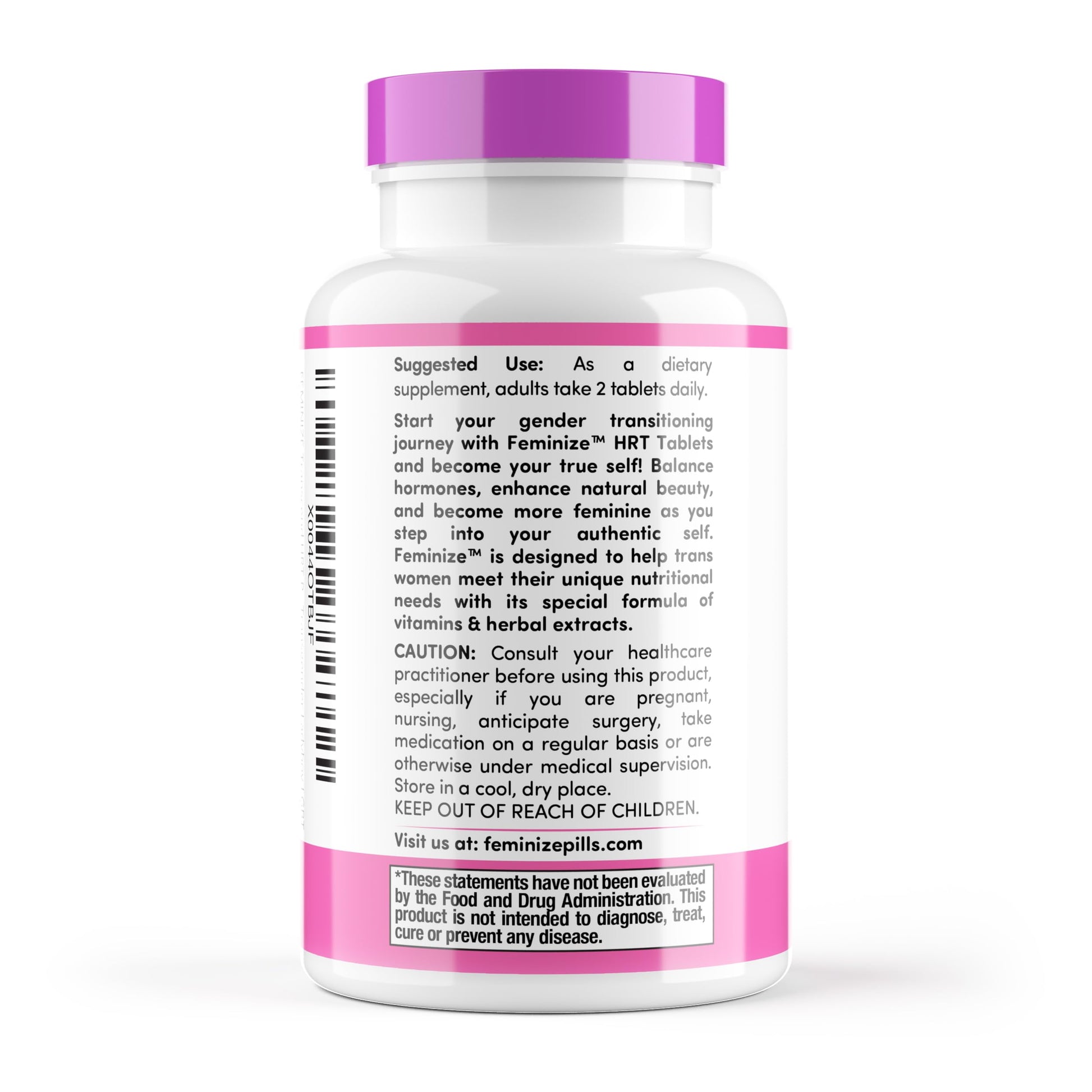FEMINIZE Transcend HRT Pills for Estrogen - Potent HRT Estrogen Complex - Big Breats Soft Skin Feminizer FEMINIZEBuy Supplements Australia
