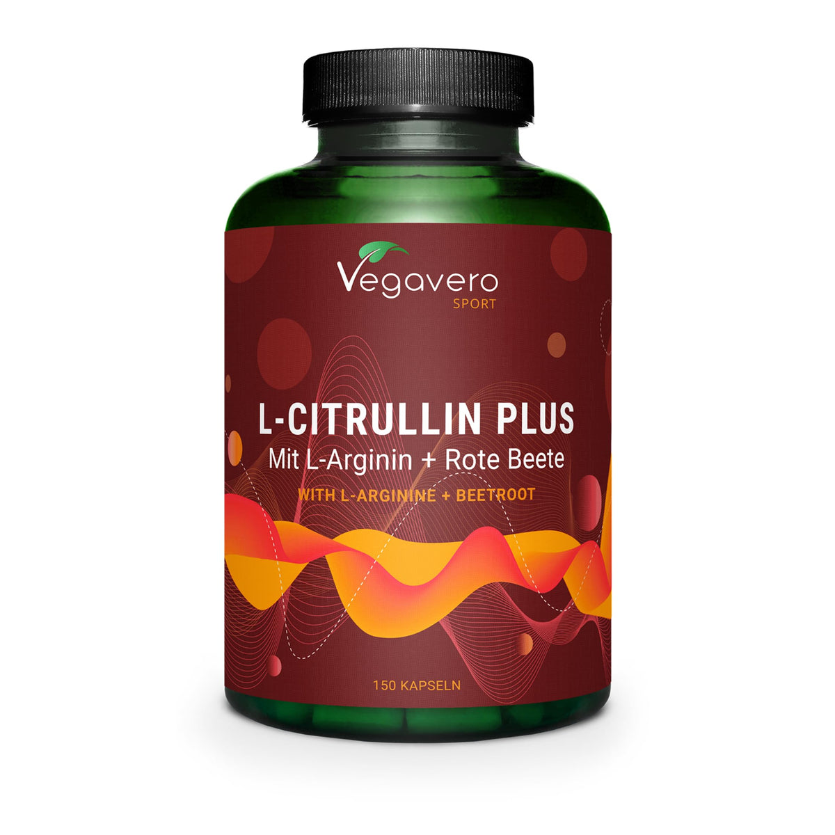Vegavero L-Citrulline Malate - with L-Arginine & Beetroot - 2000 mg Citrulline per Daily Dose - Vegan & High Dose - Pre Workout - No Additives, Laboratory Tested - 150 Capsules