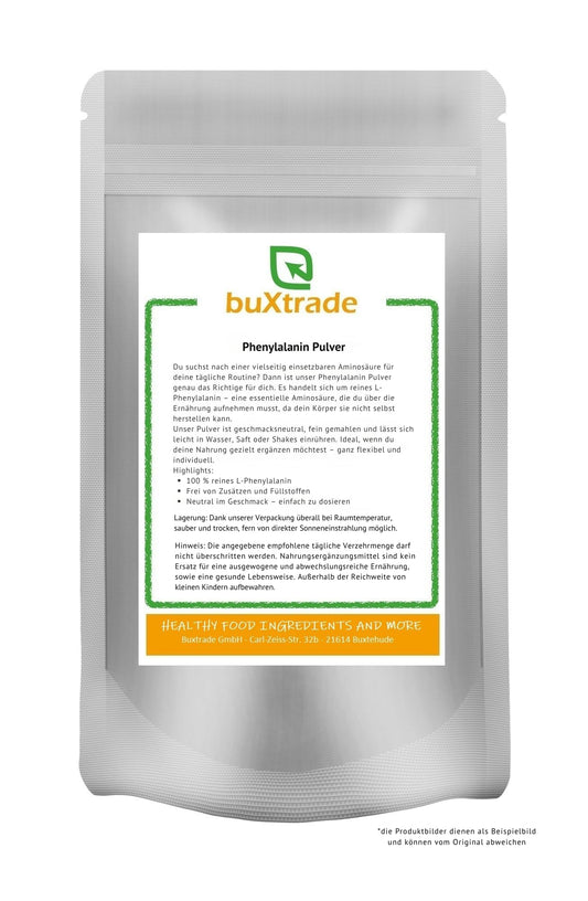Buy ​100 g Phenylalanine Powder Dietary Supplement Powder Phenylalanine Amino Acid Buxtrade - OmniHealthRx Usa supplements