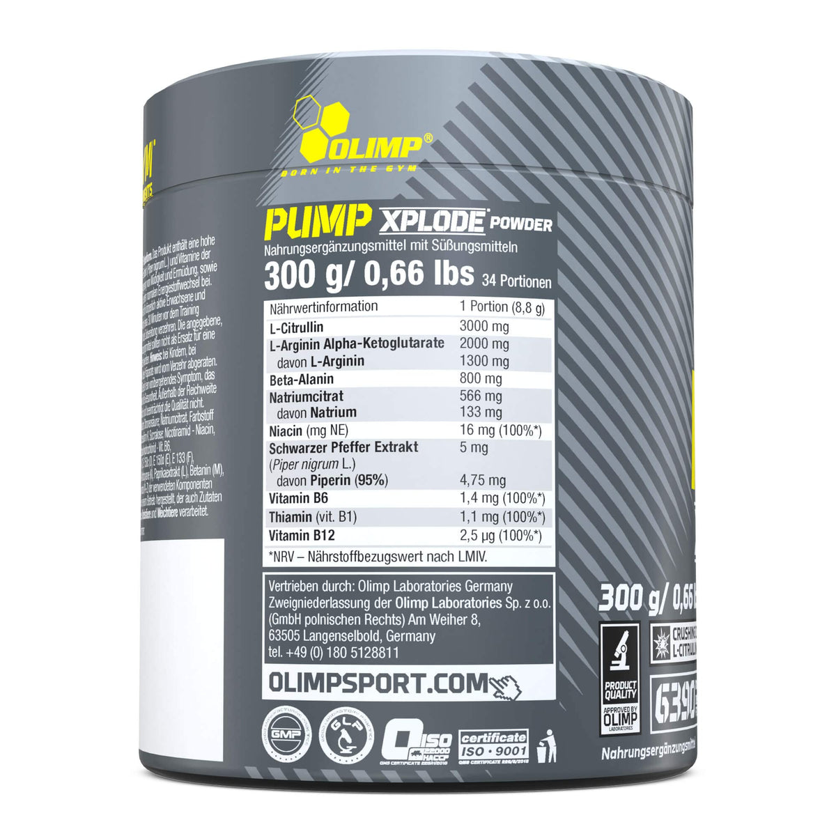 Olimp Sport Nutrition Pump Xplode Powder, Cola, 300 g, Pre Workout Booster