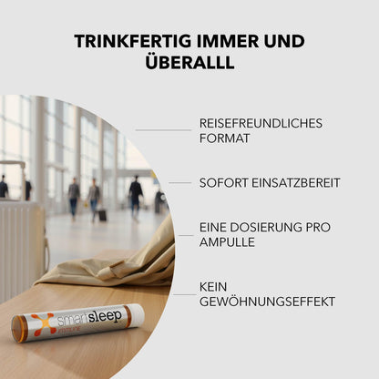 smartsleep Immune - Immune Nutrient Complex with Vitamin C, D, Zinc & Selenium - Dietary Supplement for the Immune System - Vegan - Made in Germany - 7 Ampoules
