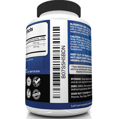 Nutrivein Premium Berberine HCL 1200mg Plus Organic Ceylon Cinnamon - 120 Capsules NutriveinBuy Supplements Australia