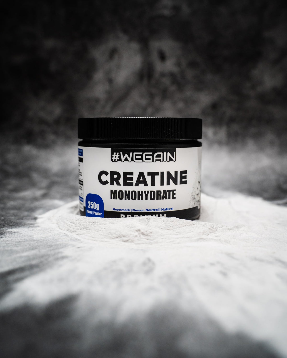 Creatine Monohydrate, Powder, 250 g, Tasteless, High-Quality 200 Mesh Grain, Optimal Solubility