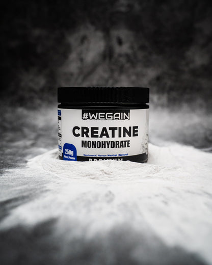 Creatine Monohydrate, Powder, 250 g, Tasteless, High-Quality 200 Mesh Grain, Optimal Solubility