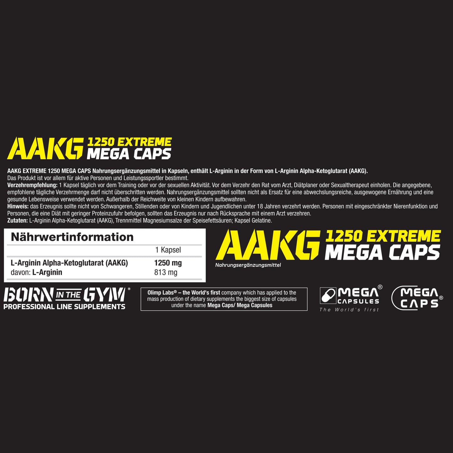 Olimp AAKG Extreme Mega Capsules - Pack of 120 Capsules