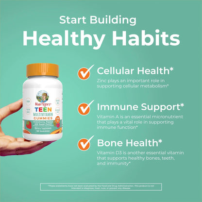 MaryRuth Organics Multivitamin for Teens | Teen Multivitamin Multimineral Gummies with Vitamin B, C, D and E, Biotin, Zinc MaryRuth OrganicsBuy Supplements Australia