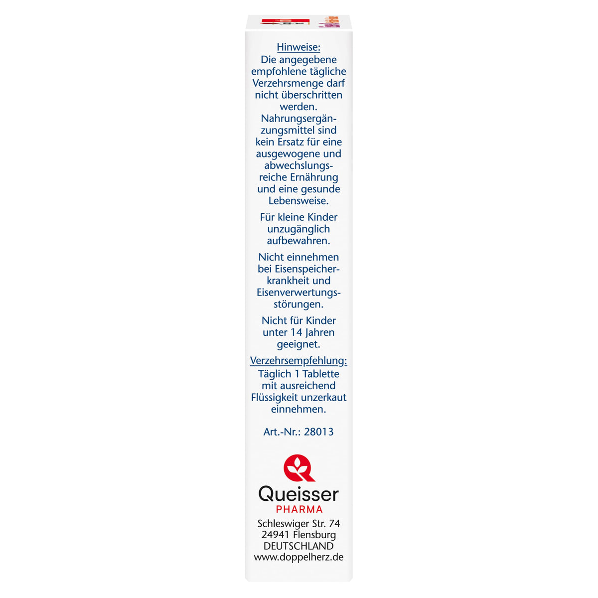 Doppelherz Iron + C + Histidine + Folic Acid | Folic acid as a contribution to normal blood formation - vitamin C increases iron absorption - 30 mini tablets