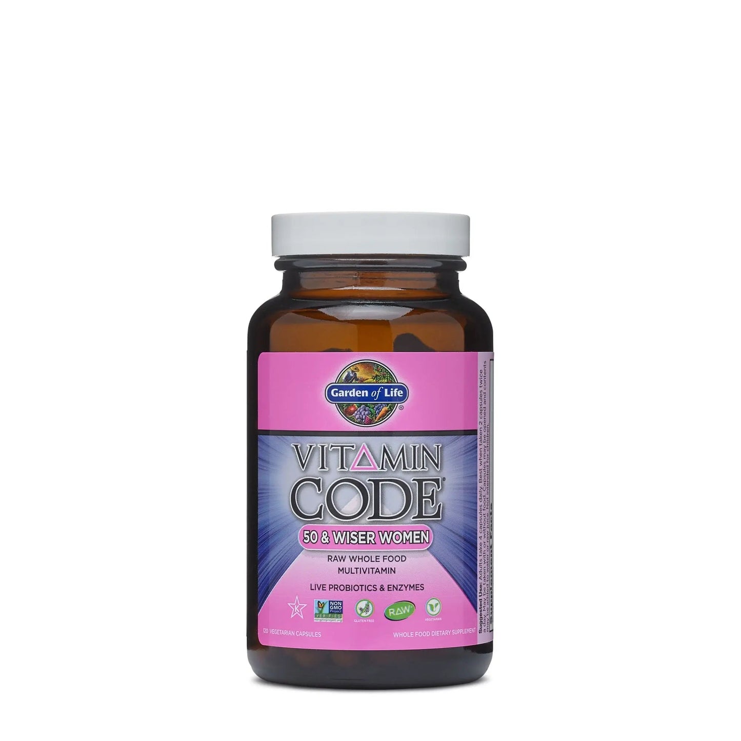 Vitamin Code 50 & Wiser Women Formula 120 VegiCapsules Garden of LifeBuy Supplements Australia