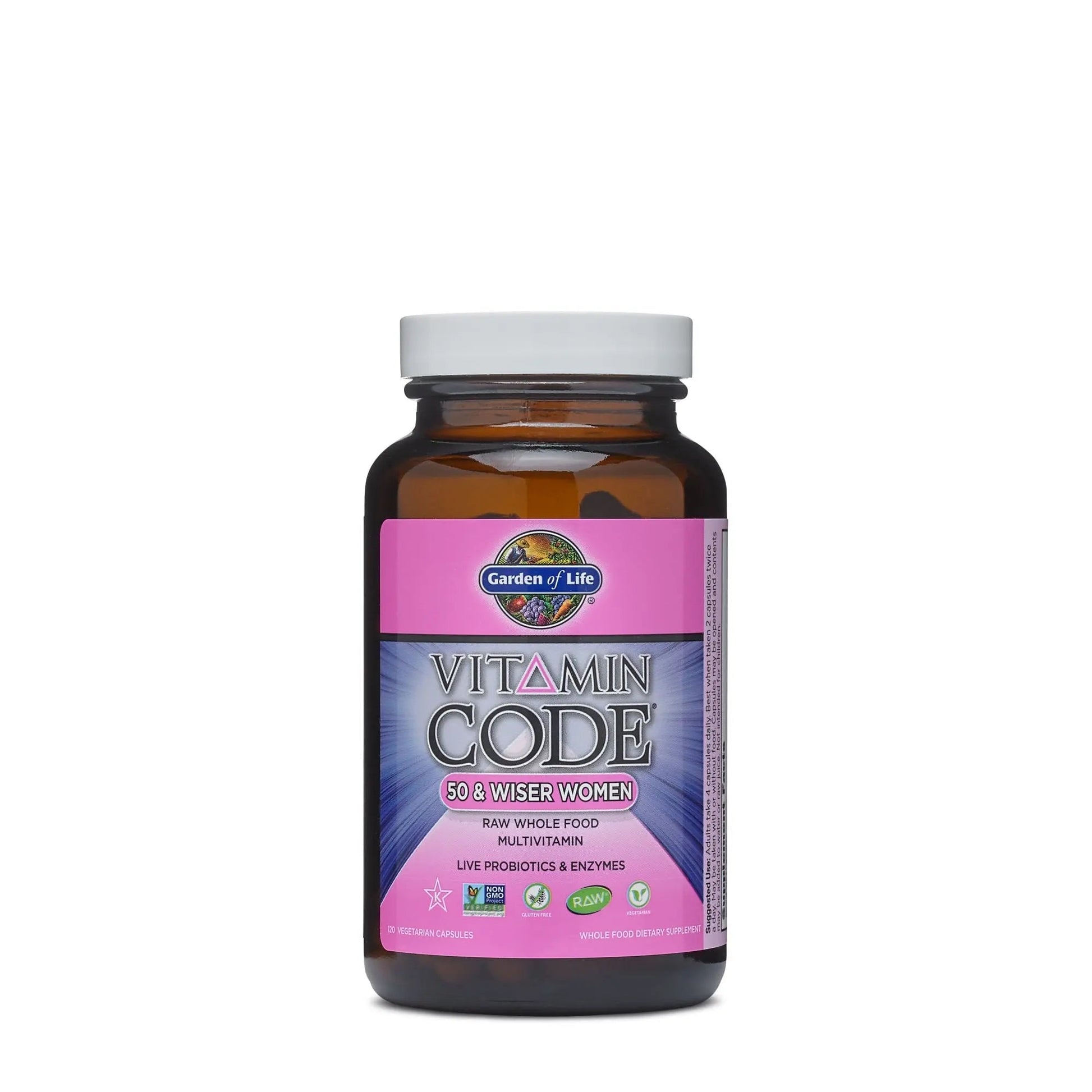 Vitamin Code 50 & Wiser Women Formula 120 VegiCapsules Garden of LifeBuy Supplements Australia