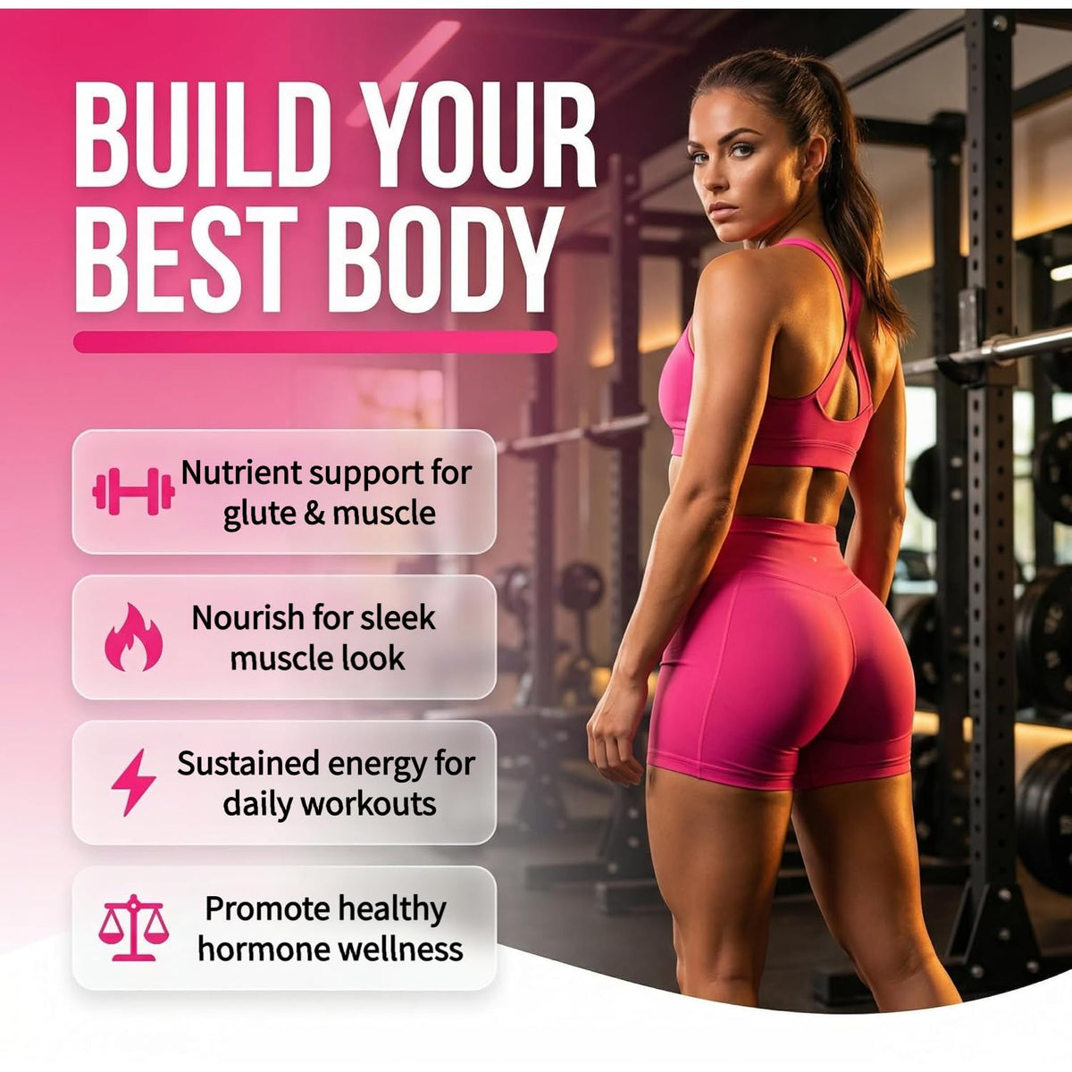 Creatine for Women - Boosts Butt Growth - 1 Pack | Promote natural vitality; stabilise physical strength; promotes endurance growth