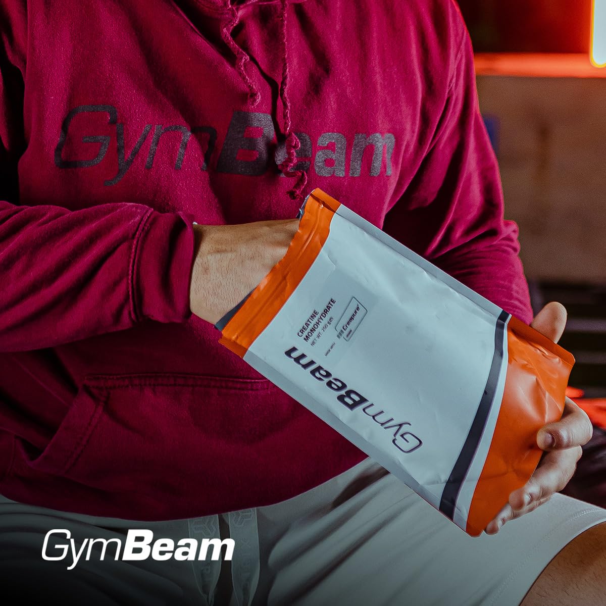Creapure Creatine Monohydrate Powder - Micronised, Also with Flavour, High Dose, 100% Pure Creatine Powder, Vegan - for Training & Performance Enhancement - GymBeam (500 g, Taste-Neutral)