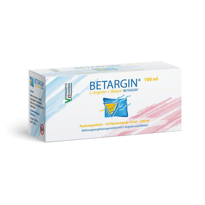 L-Arginine Betaine Supplement 10 x 10 ml Vegan Amino Acid for Metabolic Processes Health of the Digestive System Hepatoprotection Detoxification Health Hepatobiliary System (10 x 10 ml Liquid)