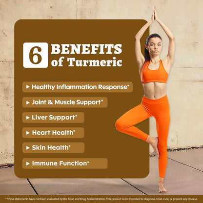 DR. Crown Turmeric Curcumin Supplement 1,500mg, 95% Standardized Curcuminoid with Ginger, MCT Oil, & Black Pepper for Better Absorption, for Antioxidant & Joint Support, 120 Capsules DR. CROWNBuy Supplements Australia