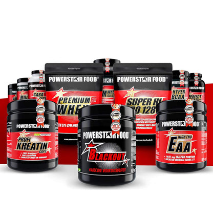 Powerstar Hyper BCAA Tablets High Dose 500 Tabs 1200 mg - Made in Germany | Most effective ratio leucine isoleucine valine 2 to 1 to 1 - hydrophilic effect - amino tablets