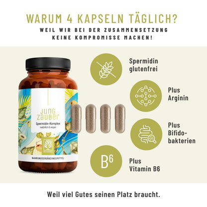 NATURTREU idine Capsules High Dose with High-Quality idine, L-Arginine, Bifidobacteria & Vitamin B6 - Vegan - 120 Enteric Juice-Resistant Capsules - Produced in Germany & Laboratory Tested