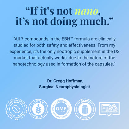 Essential Brain Health Supplements Nootropic for Memory and Focus – for Adults with NanoCap® Technology, Phosphatidylserine, Bacopa, Ginkgo Biloba, Omega 3, B6, B12, 60 Softgels by Greedy® Nutrition Platinum HealthBuy Supplements Australia