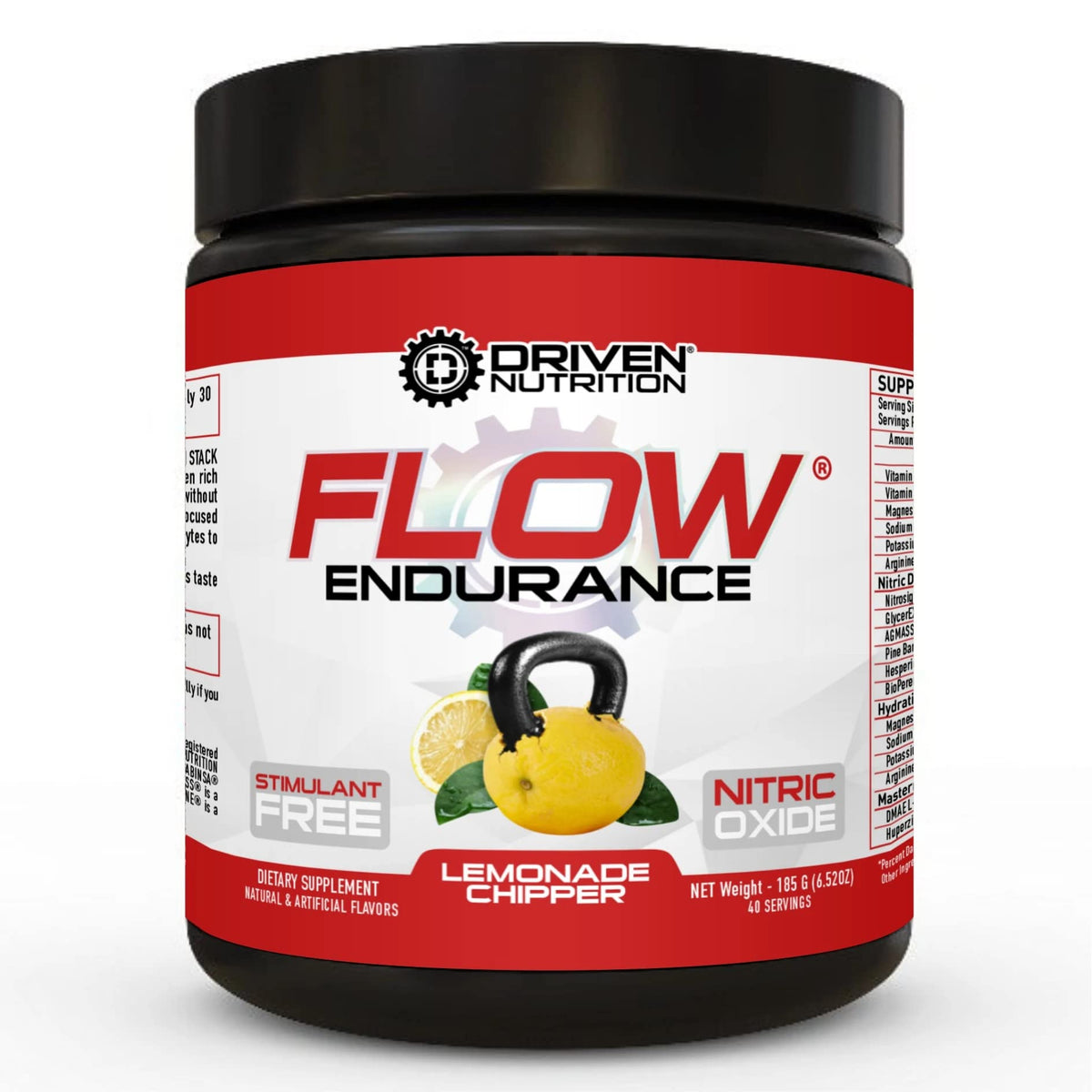 Driven Nutrition Flow - Cognitive Nitric Oxide Nootropic - Endurance & Energy - Increase