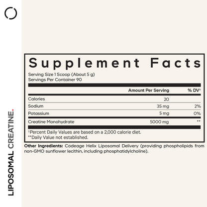 Codeage Liposomal Creatine Powder Supplement - 3-Month Supply - 5000mg Creatine Monohydrate Pre Workout & Post Workouts - Unflavored Creatine, Pure Creatine Powder, Creatinine for Sports - 90 Servings CodeageBuy Supplements Australia