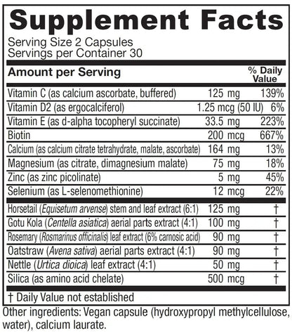 Vitanica, Luminous, Hair, Skin and Nail Support, Vegan, 60 Capsules VitanicaBuy Supplements Australia