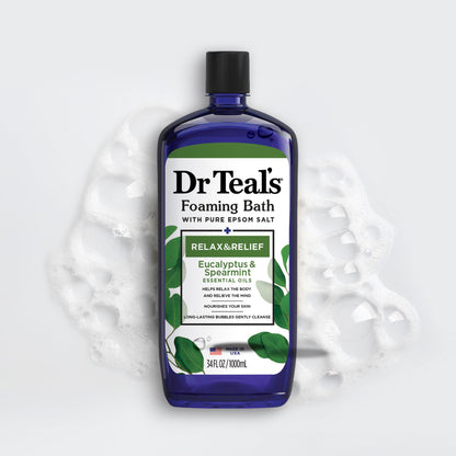 Dr Teal's Foaming Bath with Pure Epsom Salt, Relax & Relief with Eucalyptus & Spearmint Dr Teal'sBuy Supplements Australia