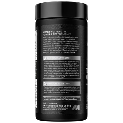 MuscleTech Platinum 100% Creatine Pills | Creatine Monohydrate Pill| | Muscle Recovery MuscleTechBuy Supplements Australia