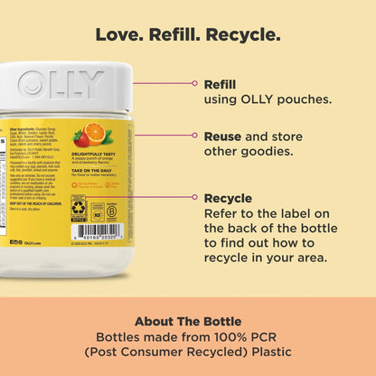 OLLY Kids Multivitamin Gummy Worms, Overall Health and Immune Support, Vitamins and Minerals A, C, D, E, Bs and Zinc OLLYBuy Supplements Australia