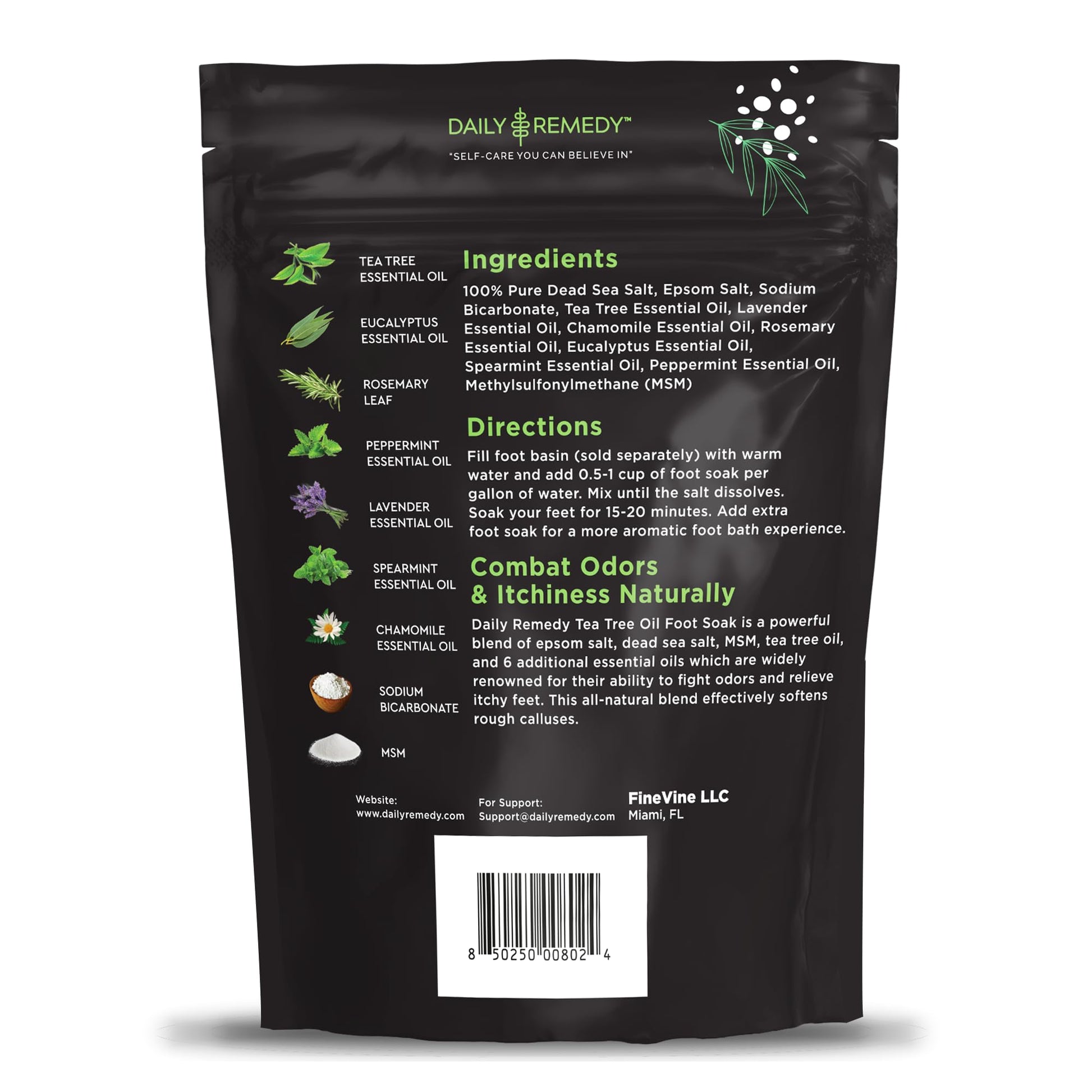 Tea Tree Oil Foot Soak with Epsom Salt - Made in USA - for Toenail Athletes Foot DAILY REMEDYBuy Supplements Australia