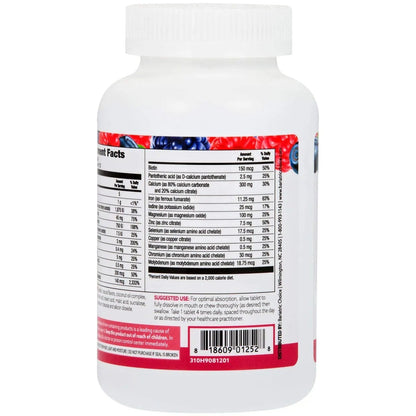 Bariatric Choice My Bariatric Chewable Multivitamin with Iron & 300mg Calcium, Berry (120ct) Bariatric ChoiceBuy Supplements Australia