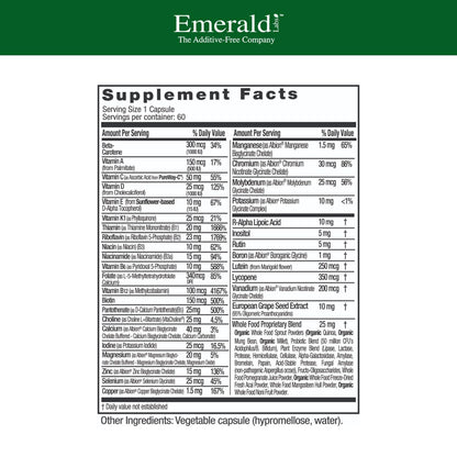 EMERALD LABS Men's 1 Daily Multi - Additive-Free Men's Multivitamin - Includes Lycopene, Zinc, Vitamin D3, & More EMERALD LABSBuy Supplements Australia