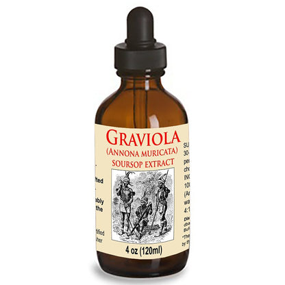 Organic Graviola Liquid Soursop Extract 4 oz Wildcrafted Tincture 