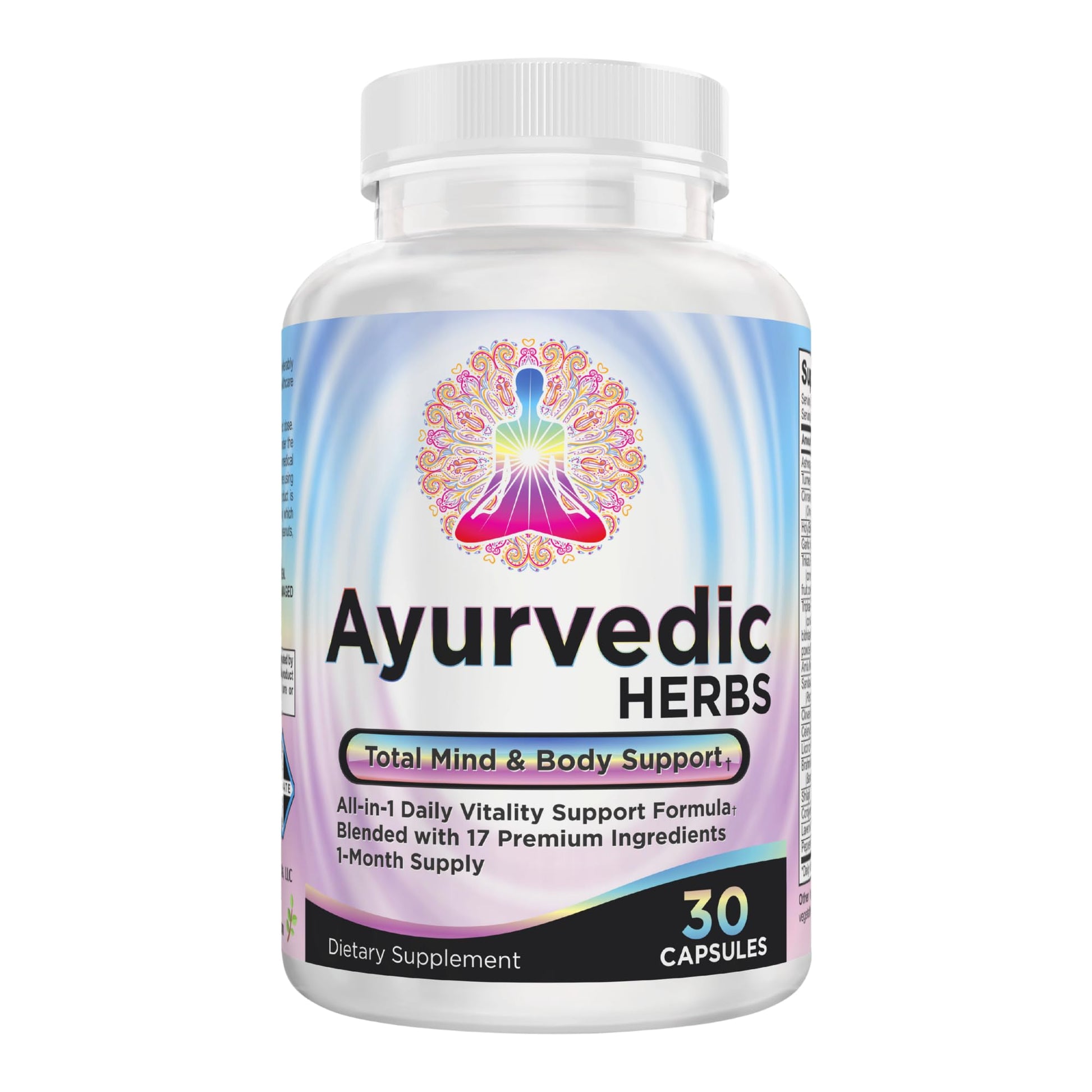 Ayurvedic Herbs 17-in-1 Supplement | Mind & Body Balance | Ayurveda Health Support Blend | Ayurvedic Supplements | 1-Month Supply | 30 Capsules Elevate Recovery SupplementsBuy Supplements Australia