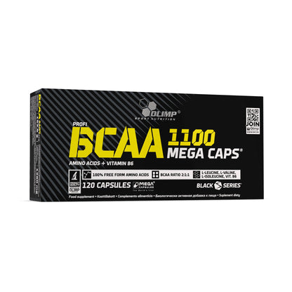 Olimp BCAA Mega Caps Amino Acid 1100 mg / Capsule, 2 x 120 Capsules