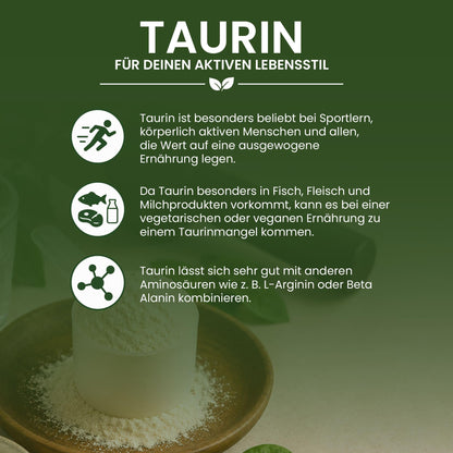 200 g Taurine Powder - Choice of Sizes - No Additives - 99.9% Pure - Muscle Building - Amino Acid Powder