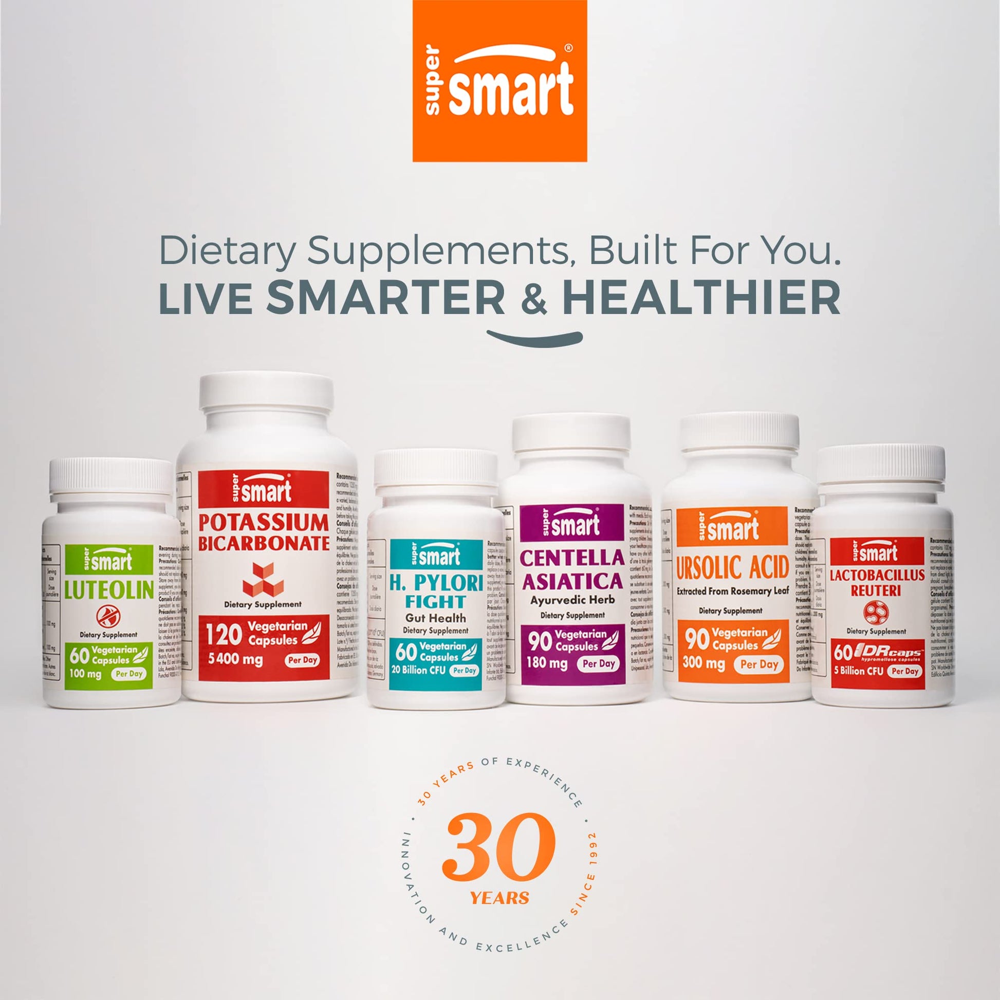 Supersmart - Lactobacillus Reuteri 5 Billion CFU per Day (Probiotic Supplement) SupersmartBuy Supplements Australia