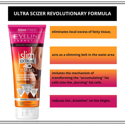 Slim Extreme 4D Scalpel Super Concentrated Serum Reducing Fatty Tissue Eveline CosmeticsBuy Supplements Australia