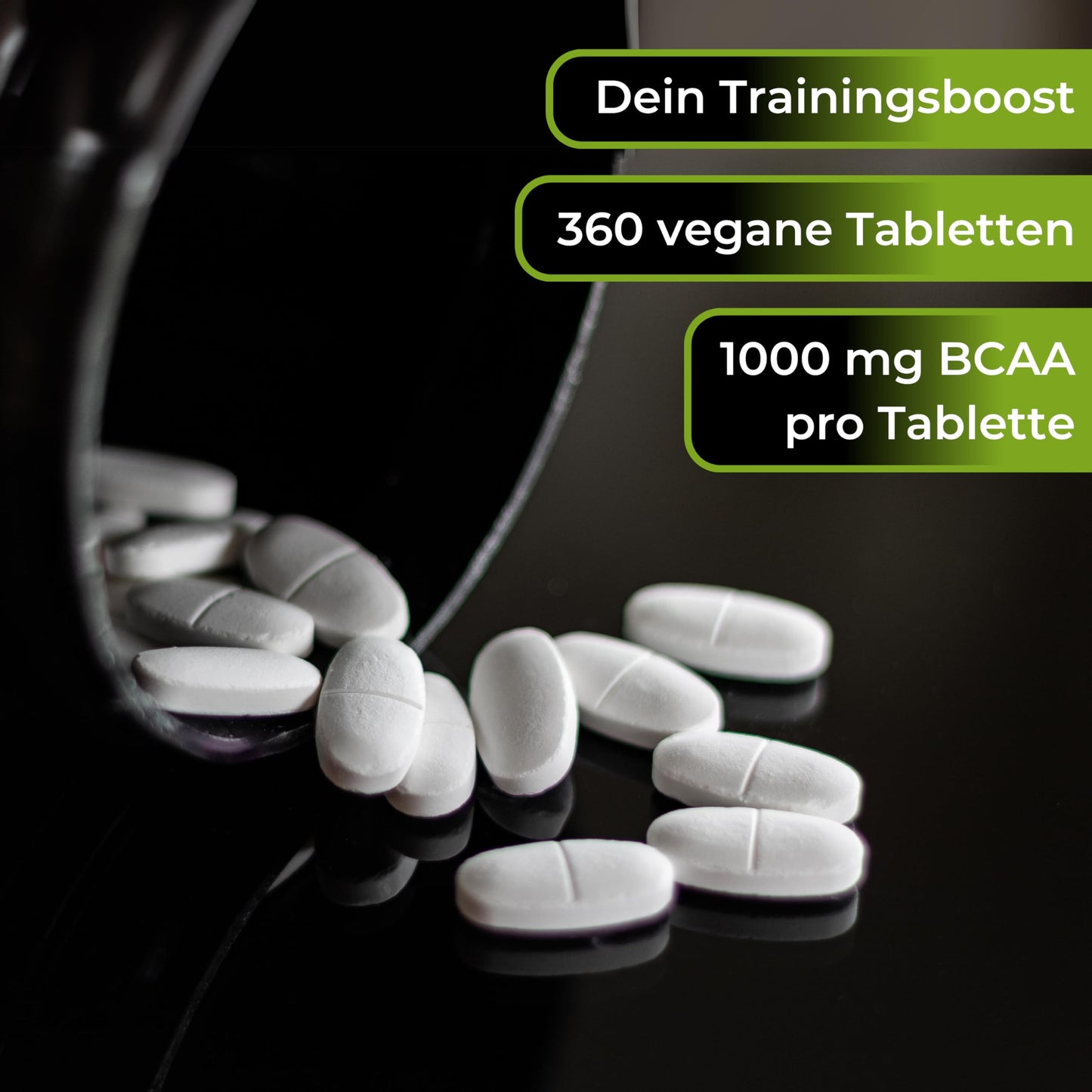 BCAA Mega Tabs 1000Mg Pure BCAAs, Vegan, Gluten Free, Lactose Free, Each Alphavitalis Sport – 360 Tablets – 2 Month Course Essential Amino Acids/Hochdosierte BCAAs for a hard Workout, , , | 360 pieces with L-leucine, L-valine and L-isoleucine