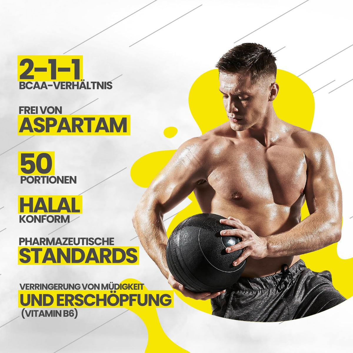 Olimp Sport Nutrition BCAA Xplode Powder Dietary supplement in powder form, composed of branched-chain amino acids, L-glutamine and vitamin B6 Flavour: Ice Tea Peach (500 g)