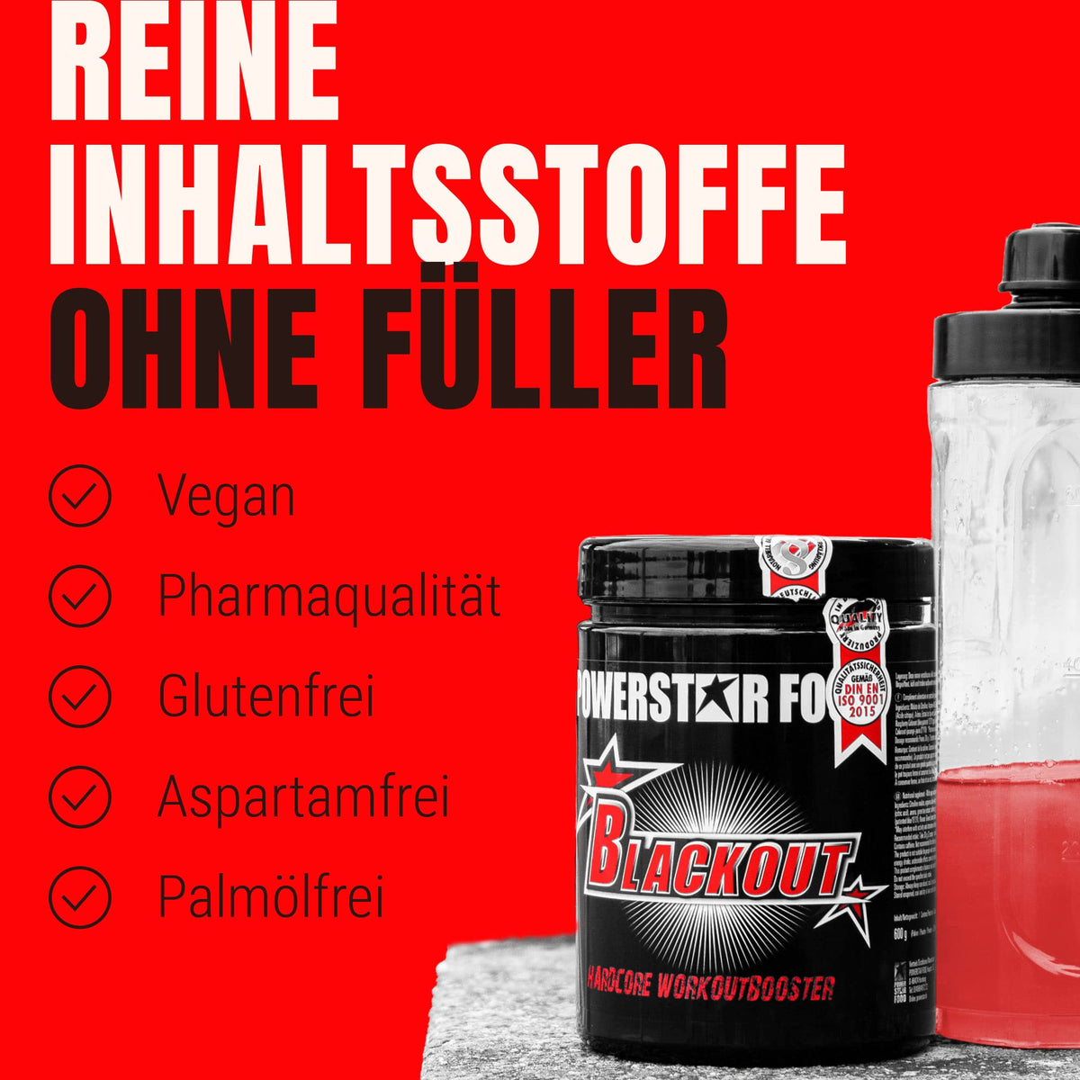 Strongest training booster - premium pre-workout booster with the absolute hardcore dose - for more pumping, focus and continuous power - 600 g - made in Germany | Pump booster with natural caffeine - for fitness energy and focus - vegan