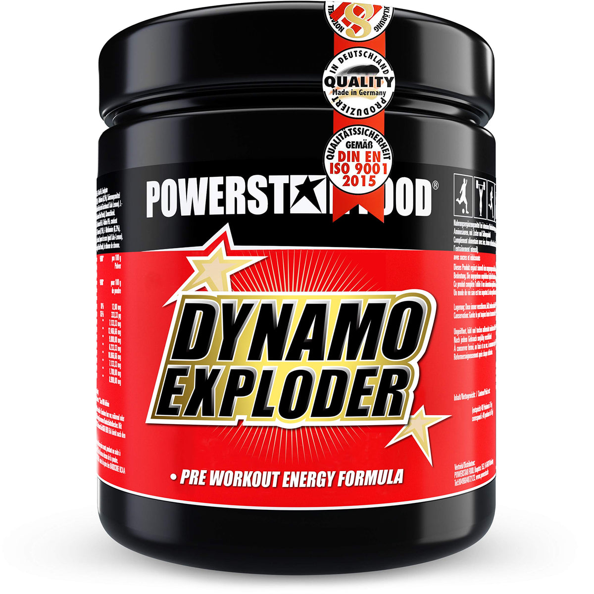 Buy ​Powerstar Dynamo Exploder Fitness Booster 500 g Fresh Lime - Caffeine Guarana | For more strength focus and alertness - with taurine magnesium and vitamins - special matrix - OmniHealthRx Usa supplements