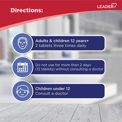 LEADER Urinary Maximum Strength, Fast Action for Burning & Urgency, Phenazopyridine Hydrochloride 95 mg, 30 Tablets, 4-Pack LeaderBuy Supplements Australia