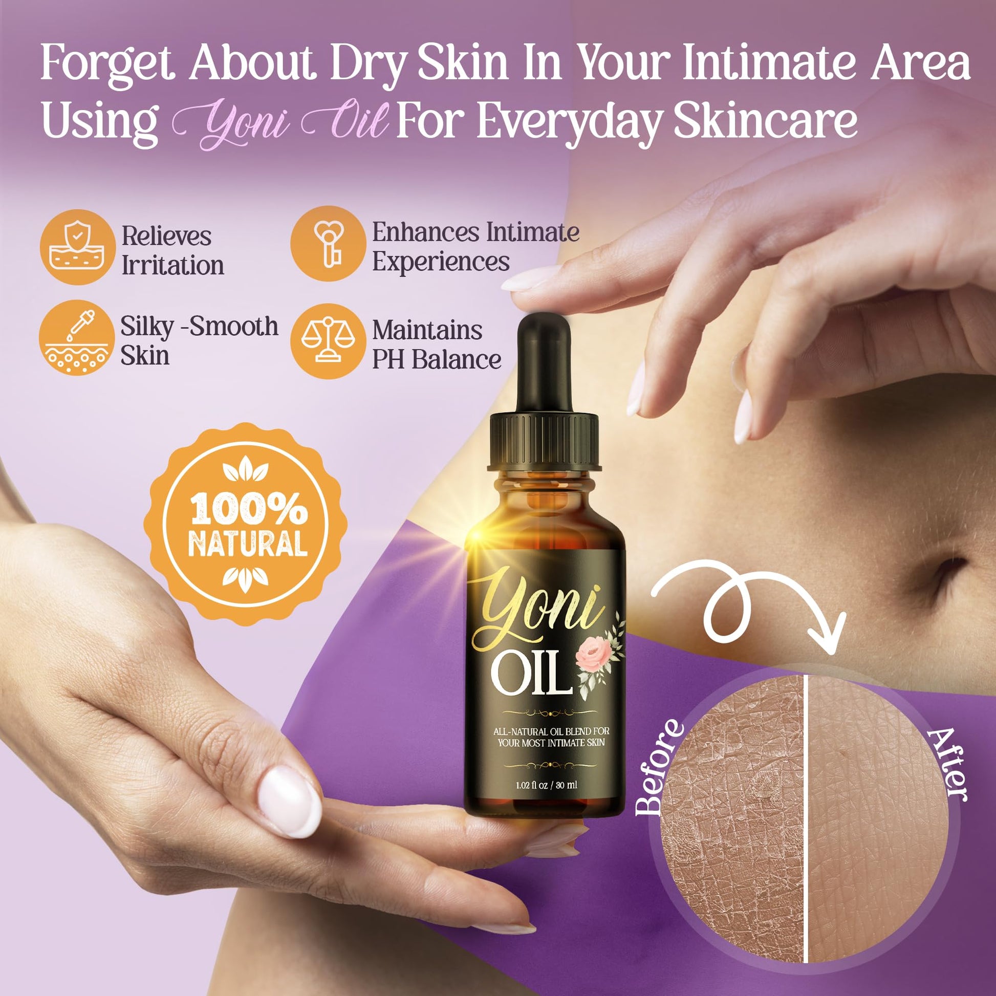 vibraxlabs Yoni Oil 1 Oz. Rose Scented Daily Feminine Wash Vulva Oil for pH Balance and Female Dryness vibraxlabsBuy Supplements Australia