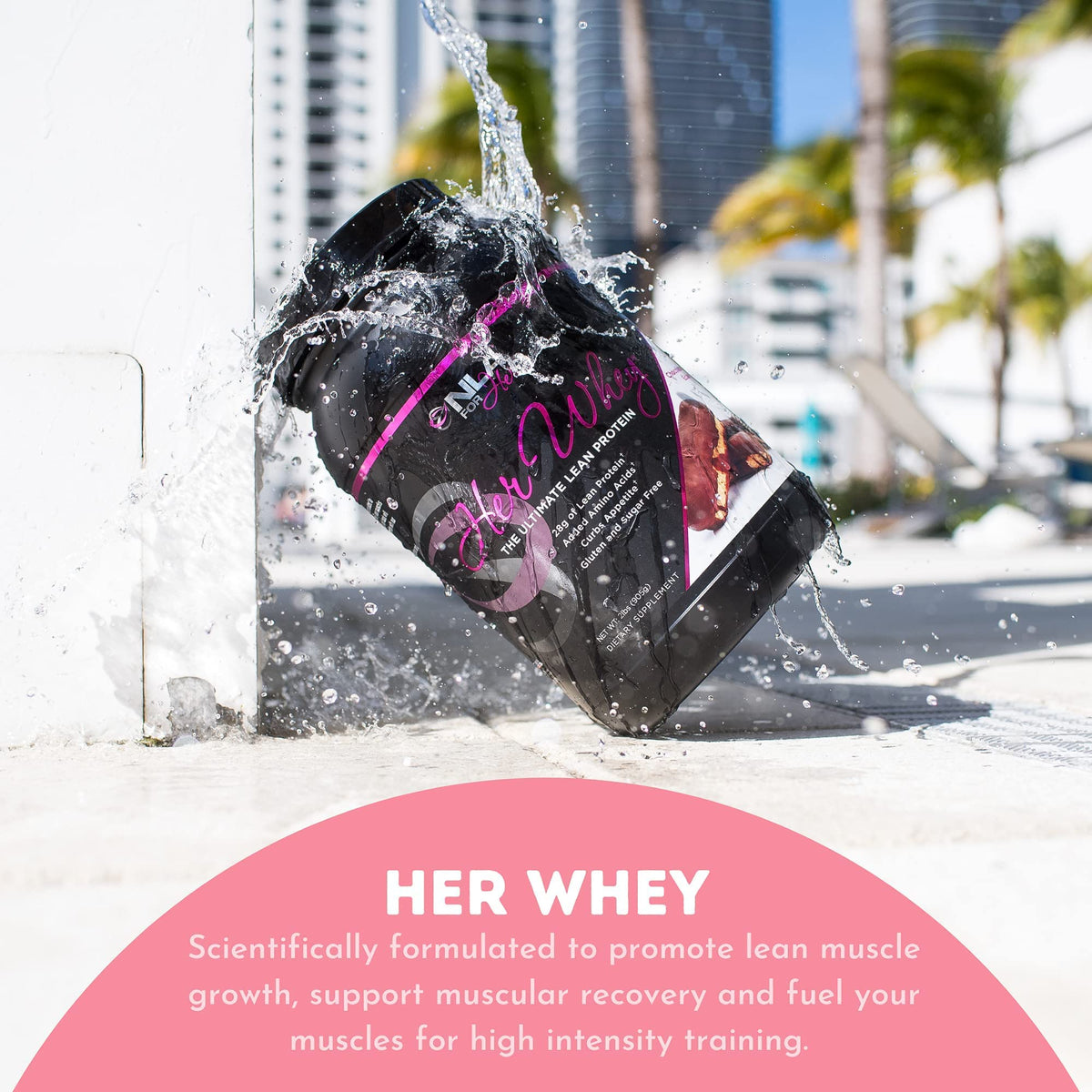 NLA for Her Pre/Post Workout Stack (Includes Her Whey Chocolate Éclair and Uplift Pre Workout Hawaiian Sunset