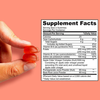 Willprov Health Apple Cider Vinegar Gummies - 1000mg ACV with Mother for Metabolism Willprov HealthBuy Supplements Australia